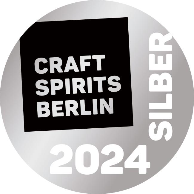 Silberne Medaille von Craft Spirits Berlin aus dem Jahr 2024.