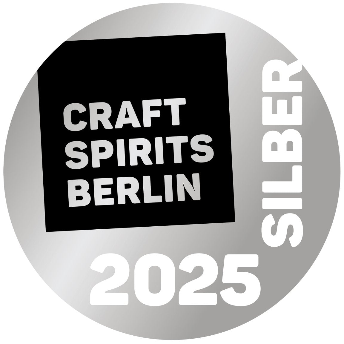 Bronzene Medaille von Craft Spirits Berlin aus dem Jahr 2025.